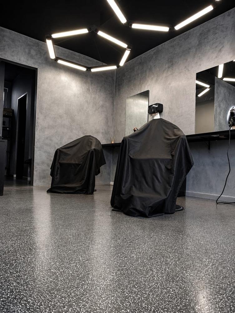 Detalhe do ambiente da Barbearia LZ